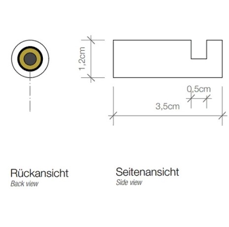 Крючок DECOR WALTHER MIKADO 0520120 подвесной цвет золото