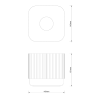 Диспенсер для салфеток DECOR WALTHER OF.LINE 0670949 настольный цвет Mocca/Moor