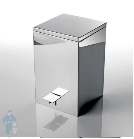 Ведро DECOR WALTHER CORNER 0614576 напольное цвет сталь матовая