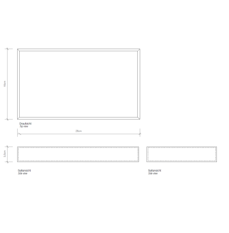 Лоток DECOR WALTHER BROWNIE 0930150 настольный цвет белый
