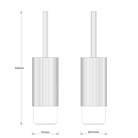 Ершик DECOR WALTHER OF.LINE 0671149 напольный цвет Mocca/Moor