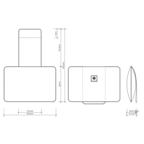 Подушка для ванной DECOR WALTHER LOFT 0952155 с противовесом цвет белый