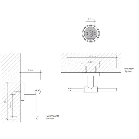 Держатель туалетной бумаги DECOR WALTHER BA 0530100 настенный