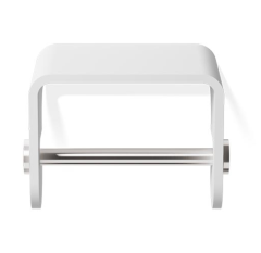 Держатель туалетной бумаги DECOR WALTHER STONE 0974555 подвесной цвет белый сталь матовая