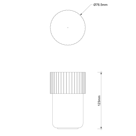 Стакан DECOR WALTHER OF.LINE 0671349 настольный цвет Mocca/Moor