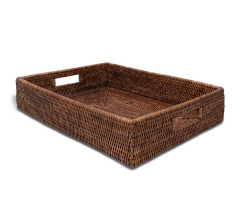 Поднос DECOR WALTHER BASKET 0939692 настольный цвет ротанг темный