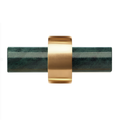 Крючок DECOR WALTHER CENTURY 0586382 подвесной цвет золото матовое зеленый камень