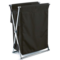 Корзина для белья DECOR WALTHER 0507760 напольная цвет черный хром