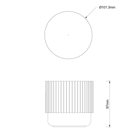 Баночка универсальная DECOR WALTHER OF.LINE 0671445 настольная цвет Champagner/Dune
