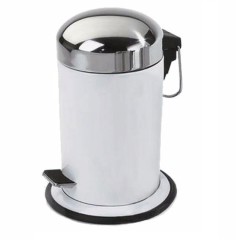 Ведро DECOR WALTHER BASIC 0608173 напольное цвет белый сталь полированная