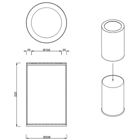 Ведро DECOR WALTHER BAR MIKADO BASIC 0615000 напольное цвет хром