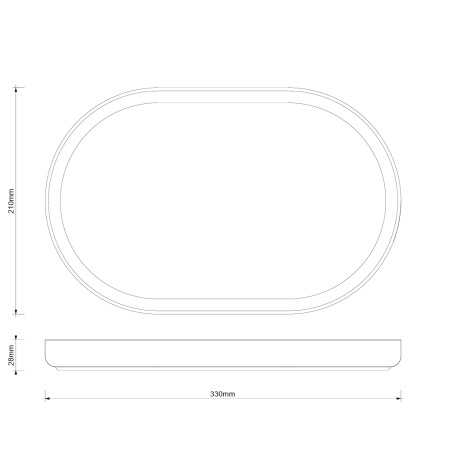 Поднос DECOR WALTHER OF.LINE 0671848 настольный цвет Shell