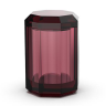 Баночка универсальная DECOR WALTHER KRISTALL 0931497 настольная цвет темно-красный