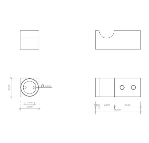 Крючок DECOR WALTHER CORNER 0562260 подвесной цвет черный матовый
