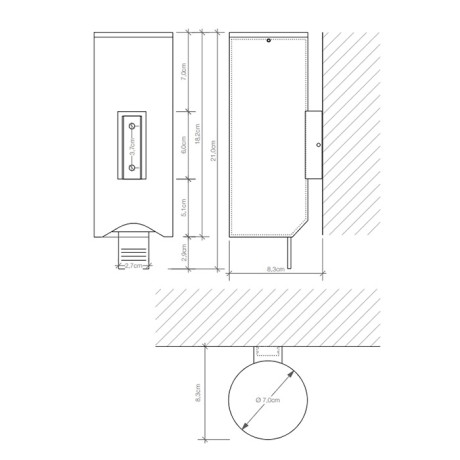 Дозатор DECOR WALTHER UNIVERSAL 0848660 подвесной цвет черный матовый