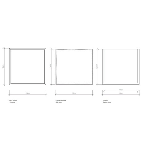 Коробка универсальная DECOR WALTHER BROWNIE 0930850 настольная цвет белый