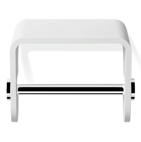 Держатель туалетной бумаги DECOR WALTHER STONE 0974554 подвесной цвет белый хром