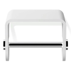 Держатель туалетной бумаги DECOR WALTHER STONE 0974554 подвесной цвет белый хром