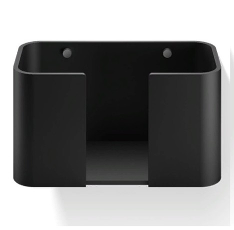 Диспенсер для салфеток DECOR WALTHER STONE 0974264 настенный цвет черный матовый/хром