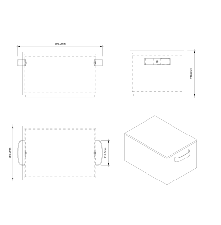 Коробка универсальная DECOR WALTHER BASKET 0941091 с крышкой цвет ротанг светлый