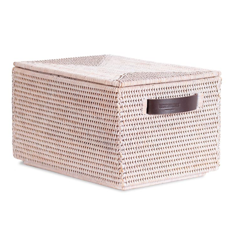 Коробка универсальная DECOR WALTHER BASKET 0941091 с крышкой цвет ротанг светлый