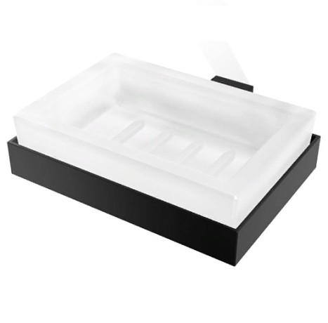 Мыльница DECOR WALTHER CORNER 0561860 подвесная цвет черный матовый