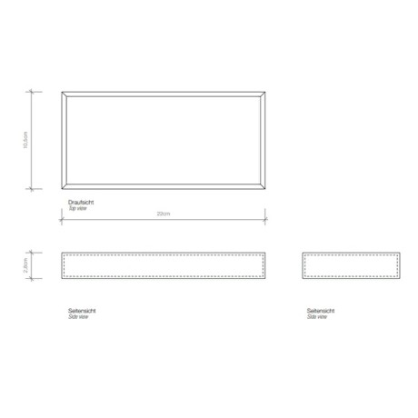 Лоток DECOR WALTHER BROWNIE 0930060 настольный цвет черный