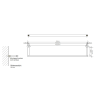 Полотенцедержатель DECOR WALTHER MIKADO 0520859 подвесной цвет темный металл матовый