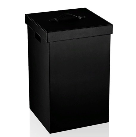 Корзина для белья DECOR WALTHER BROWNIE 0924960 напольная цвет черный