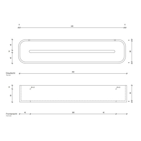 Душевая полочка DECOR WALTHER STONE DW 0973964 настенная цвет черный матовый хром