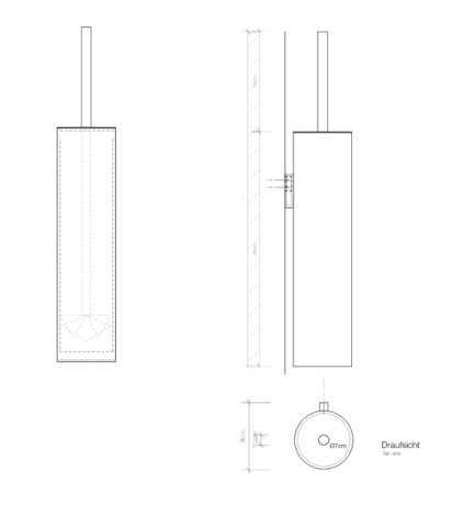 Ершик DECOR WALTHER MIKADO 0521315 подвесной цвет медь матовая