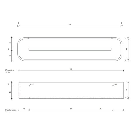 Душевая полка DECOR WALTHER STONE 0973954 подвесная цвет белый хром
