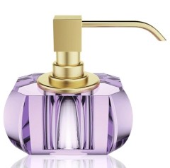 Дозатор DECOR WALTHER KRISTALL 0933480 настольный цвет золото матовое фиолетовый
