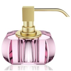 Дозатор DECOR WALTHER KRISTALL 0933461 настольный цвет розовый.золото матовое
