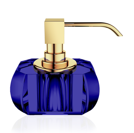 Дозатор DECOR WALTHER KRISTALL 0924495 настольный цвет капри синий золото