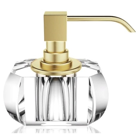 Дозатор DECOR WALTHER KRISTALL 0933456 настольный цвет золото матовое кристальный