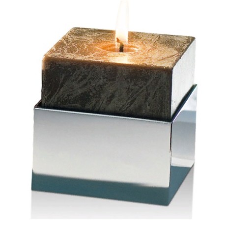 Подсвечник DECOR WALTHER BRICK 0592100 настольный цвет хром