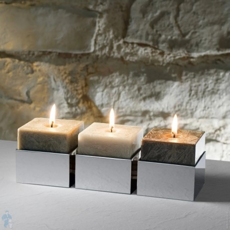 Подсвечник DECOR WALTHER BRICK 0592100 настольный цвет хром