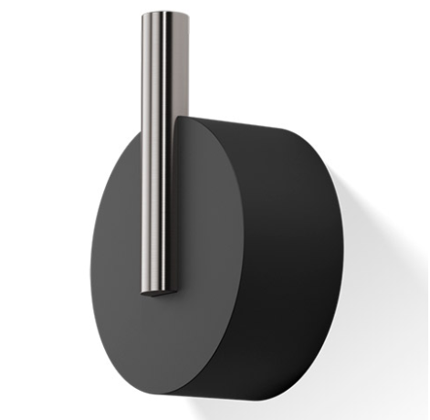 Крючок DECOR WALTHER STONE 0972665 подвесной цвет черный матовый сталь матовая