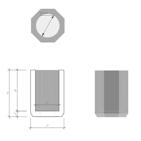 Стакан DECOR WALTHER KRISTALL 0923995 настольный цвет капри синий