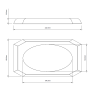 Лоток для расчесок DECOR WALTHER KRISTALL 0924095 настольный цвет капри синий