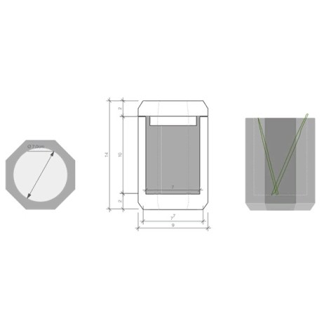 Баночка универсальная DECOR WALTHER KRISTALL 0931456 настольная цвет кристальный