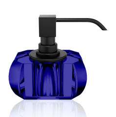 Дозатор DECOR WALTHER KRISTALL 0933595 настольный цвет капри синий черный матовый