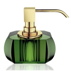 Дозатор DECOR WALTHER KRISTALL 0924496 настольный цвет английский зеленый золото