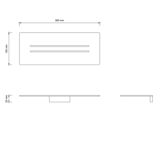 Душевая полка DECOR WALTHER MIKADO 0523200 подвесная цвет хром