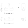 Крючок DECOR WALTHER CENTURY 0586082 подвесной цвет золото матовое