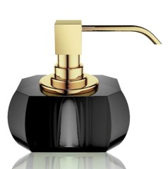 Дозатор DECOR WALTHER KRISTALL 0924494 настольный цвет антрацит золото