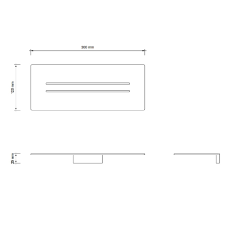 Душевая полка DECOR WALTHER MIKADO 0523220 подвесная цвет золото