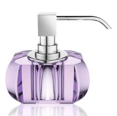 Дозатор DECOR WALTHER KRISTALL 0924280 настольный цвет хром фиолетовый