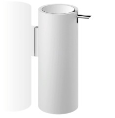 Дозатор DECOR WALTHER STONE 0972254 подвесной цвет белый хром